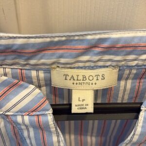 Striped Short Sleeve Blouse